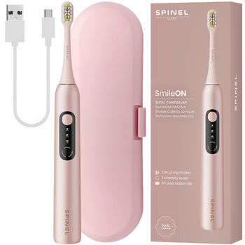 Szczoteczka SpinelCare SmileOn Pink + etui różowe