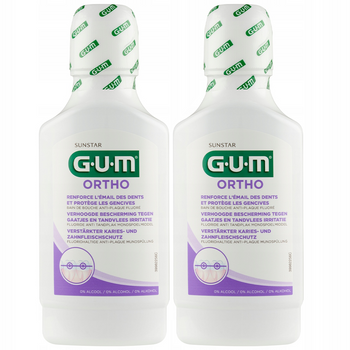 SUNSTAR GUM ORTHO Płyn (300 ml) x2