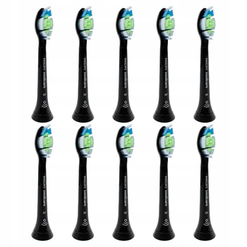 10x ORYGINALNA KOŃCÓWKA SZCZOTECZKI PHILIPS DIAMOND CLEAN BLACK HX6064/11