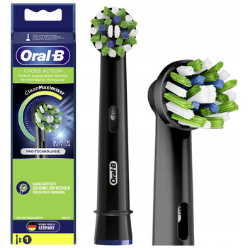 KOŃCÓWKA ORAL-B CROSS ACTION EB50 BLACK CZARNA