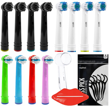 12x Końcówka Do Szczoteczki Elektrycznej Oral-B Precision + Dodatki